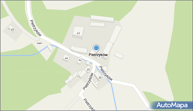 Pietrzyków, Pietrzyków, 41, mapa Pietrzyków