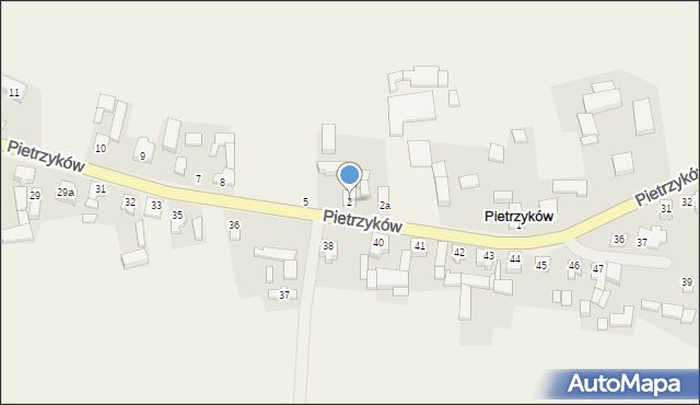 Pietrzyków, Pietrzyków, 2, mapa Pietrzyków