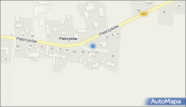 Pietrzyków, Pietrzyków, 48, mapa Pietrzyków