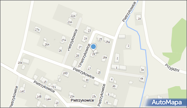 Pietrzykowice, Pietrzykowice, 19, mapa Pietrzykowice