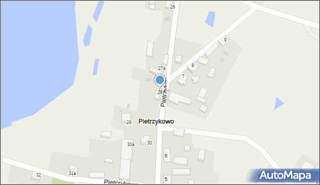 Pietrzykowo, Pietrzykowo, 28, mapa Pietrzykowo