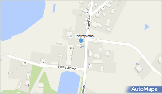 Pietrzykowo, Pietrzykowo, 30, mapa Pietrzykowo