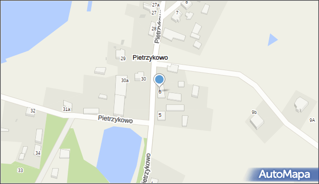 Pietrzykowo, Pietrzykowo, 6, mapa Pietrzykowo