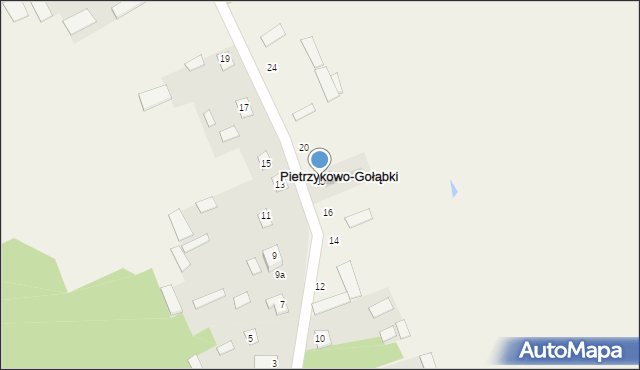 Pietrzykowo-Gołąbki, Pietrzykowo-Gołąbki, 18, mapa Pietrzykowo-Gołąbki