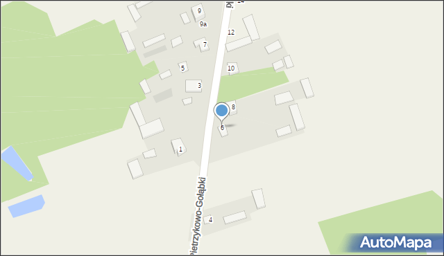 Pietrzykowo-Gołąbki, Pietrzykowo-Gołąbki, 6, mapa Pietrzykowo-Gołąbki