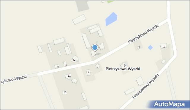 Pietrzykowo-Wyszki, Pietrzykowo-Wyszki, 2, mapa Pietrzykowo-Wyszki