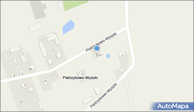 Pietrzykowo-Wyszki, Pietrzykowo-Wyszki, 3, mapa Pietrzykowo-Wyszki