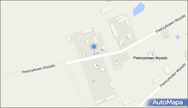 Pietrzykowo-Wyszki, Pietrzykowo-Wyszki, 4, mapa Pietrzykowo-Wyszki