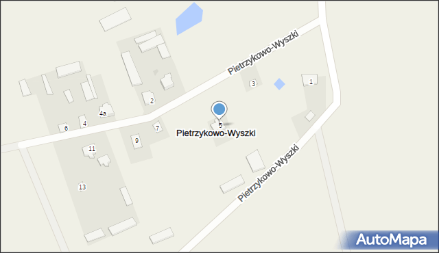 Pietrzykowo-Wyszki, Pietrzykowo-Wyszki, 5, mapa Pietrzykowo-Wyszki