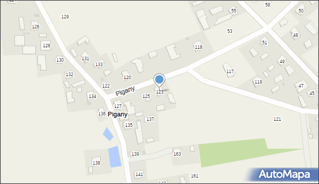 Pigany, Pigany, 123, mapa Pigany