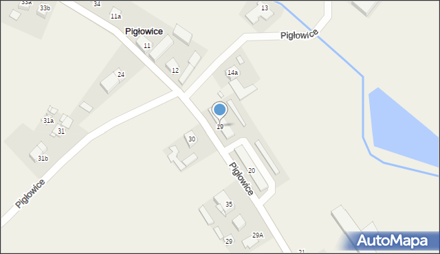 Pigłowice, Pigłowice, 19, mapa Pigłowice