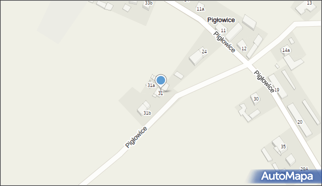 Pigłowice, Pigłowice, 31, mapa Pigłowice