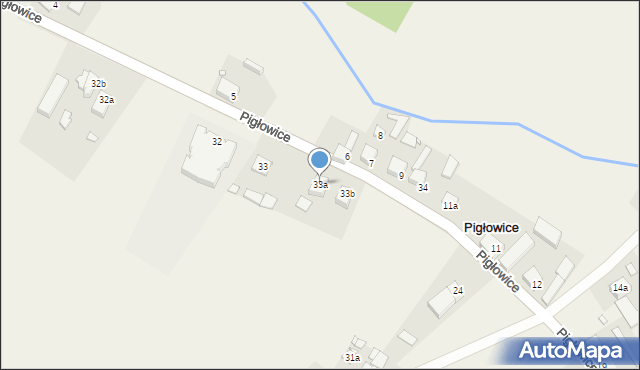 Pigłowice, Pigłowice, 33a, mapa Pigłowice