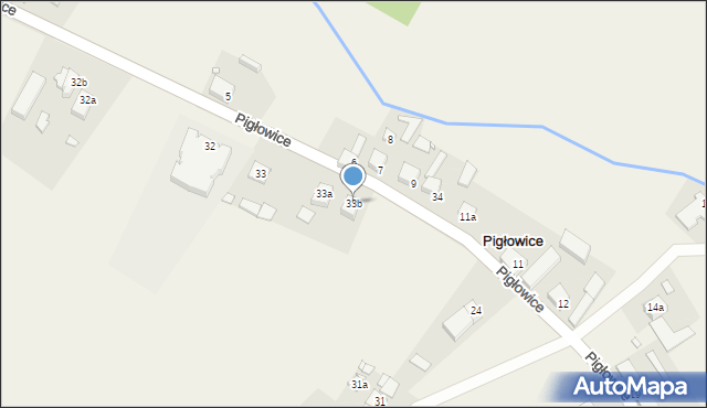 Pigłowice, Pigłowice, 33b, mapa Pigłowice