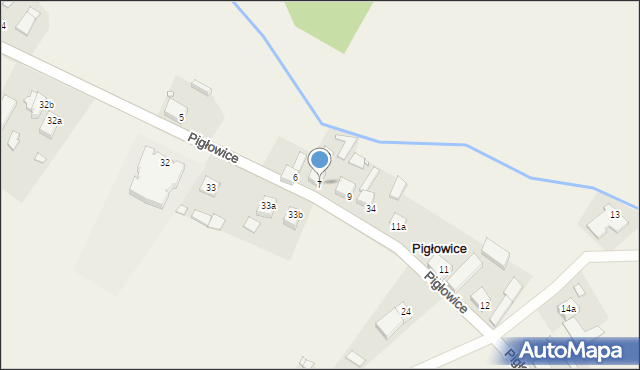 Pigłowice, Pigłowice, 7, mapa Pigłowice