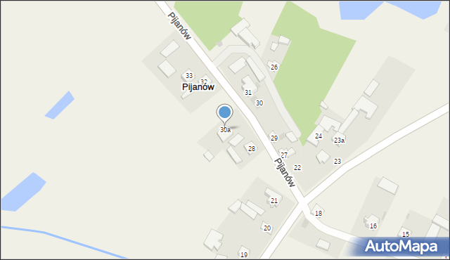 Pijanów, Pijanów, 30a, mapa Pijanów