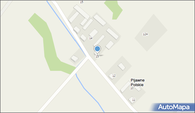 Pijawne Polskie, Pijawne Polskie, 13, mapa Pijawne Polskie