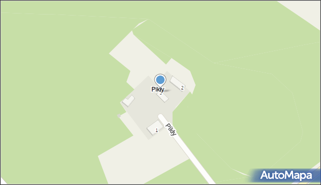 Pikły, Pikły, 3, mapa Pikły