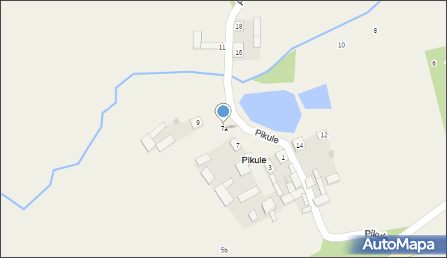 Pikule, Pikule, 7a, mapa Pikule