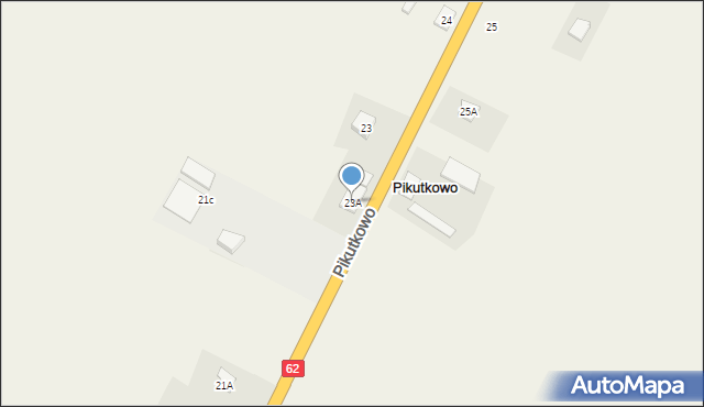 Pikutkowo, Pikutkowo, 23A, mapa Pikutkowo