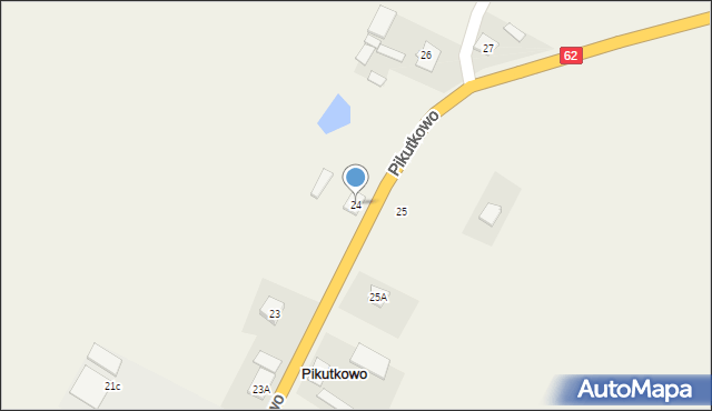 Pikutkowo, Pikutkowo, 24, mapa Pikutkowo