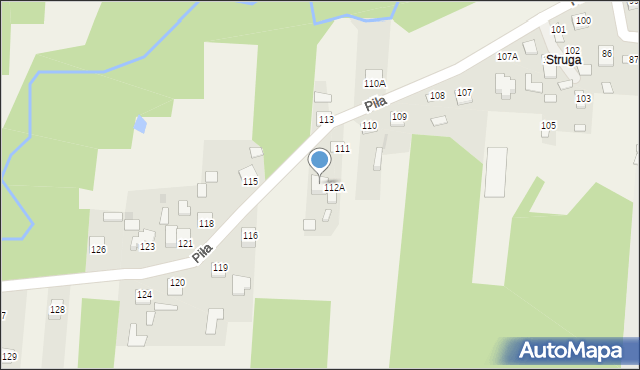 Piła, Piła, 114, mapa Piły