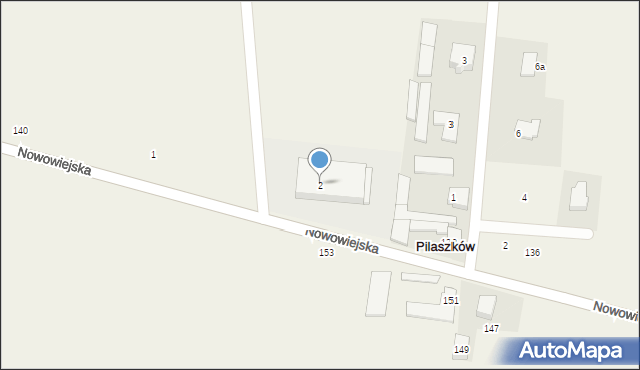 Pilaszków, Piękna, 2, mapa Pilaszków