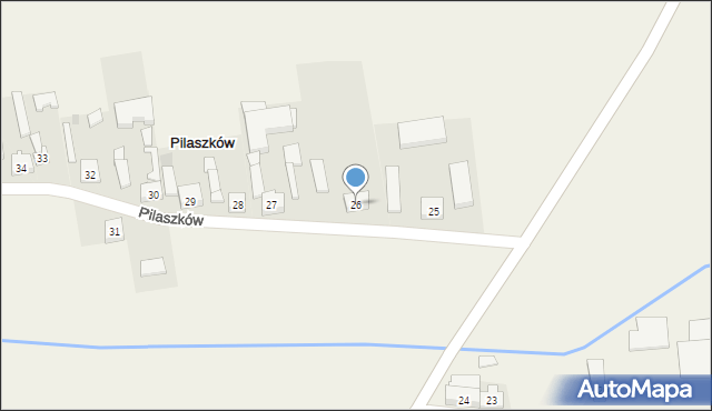 Pilaszków, Pilaszków, 26, mapa Pilaszków