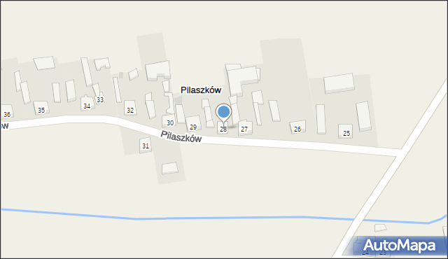 Pilaszków, Pilaszków, 28, mapa Pilaszków