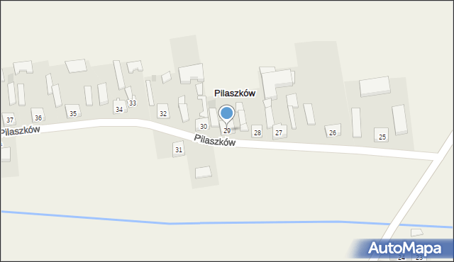 Pilaszków, Pilaszków, 29, mapa Pilaszków