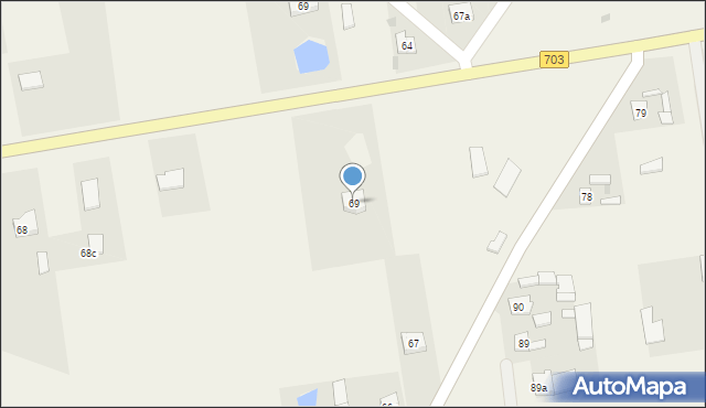 Pilaszków, Pilaszków, 69, mapa Pilaszków