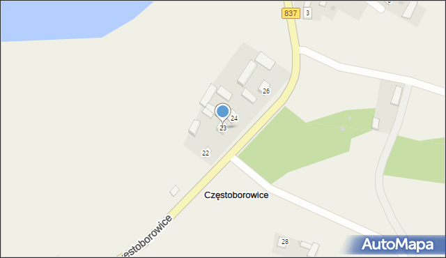 Pilaszkowice Pierwsze, Pilaszkowice Pierwsze, 23, mapa Pilaszkowice Pierwsze