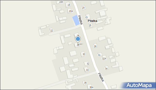 Piłatka, Piłatka, 28, mapa Piłatka