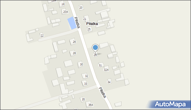 Piłatka, Piłatka, 29, mapa Piłatka