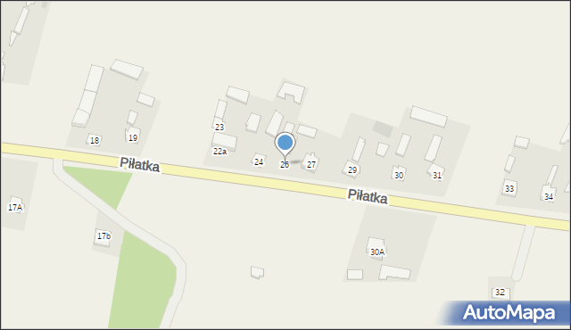 Piłatka, Piłatka, 26, mapa Piłatka