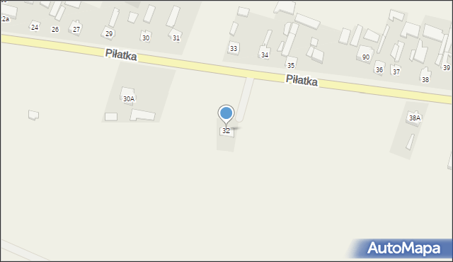 Piłatka, Piłatka, 32, mapa Piłatka