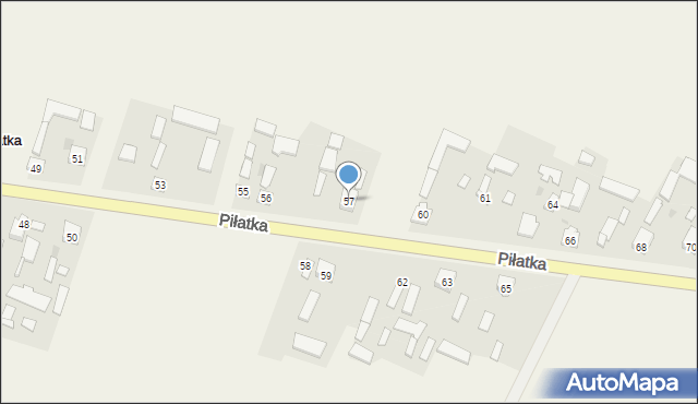 Piłatka, Piłatka, 57, mapa Piłatka