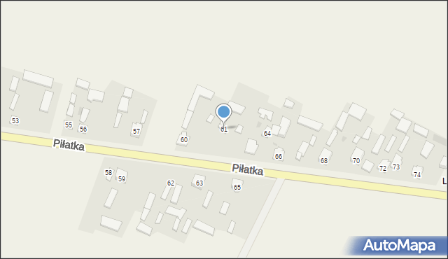 Piłatka, Piłatka, 61, mapa Piłatka