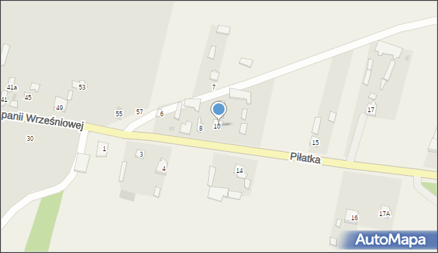 Piłatka, Piłatka, 9, mapa Piłatka