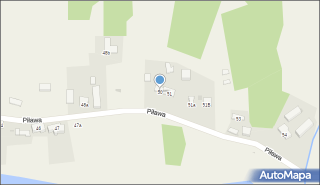 Piława, Piława, 50, mapa Piława