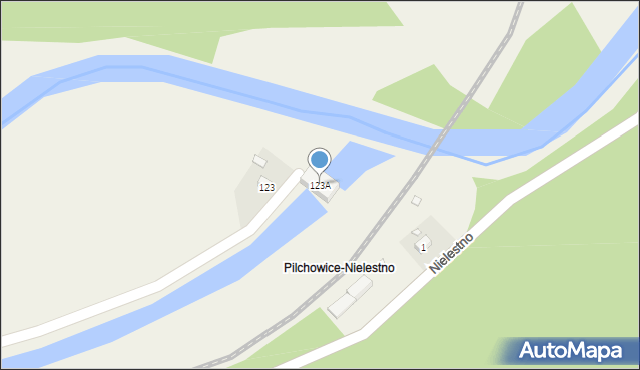 Pilchowice, Pilchowice, 123A, mapa Pilchowice