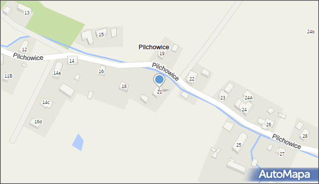 Pilchowice, Pilchowice, 21, mapa Pilchowice