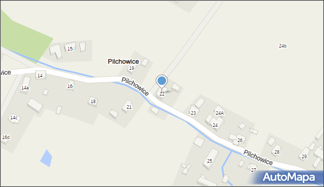 Pilchowice, Pilchowice, 22, mapa Pilchowice