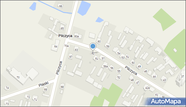 Pilczyca, Pilczyca, 62, mapa Pilczyca