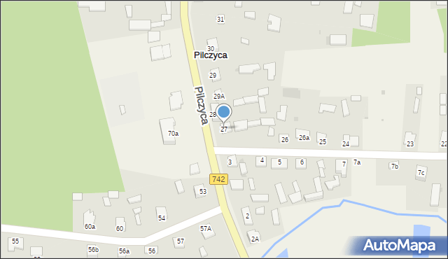 Pilczyca, Pilczyca, 27, mapa Pilczyca