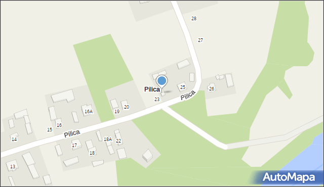 Pilica, Pilica, 24, mapa Pilica