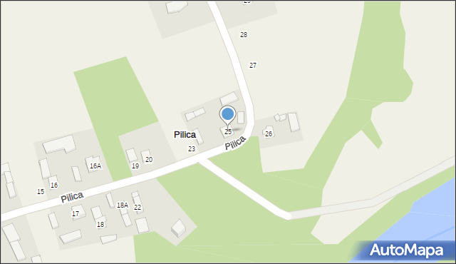 Pilica, Pilica, 25, mapa Pilica