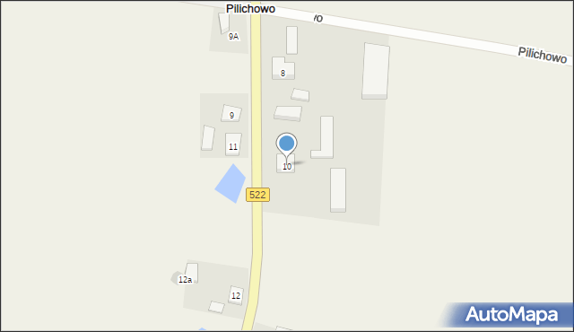 Pilichowo, Pilichowo, 10, mapa Pilichowo