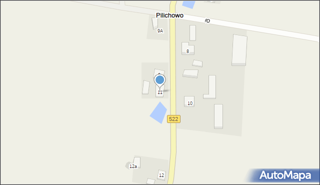 Pilichowo, Pilichowo, 11, mapa Pilichowo