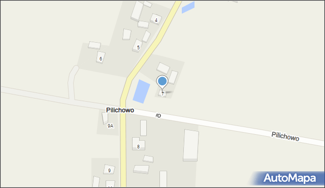 Pilichowo, Pilichowo, 7, mapa Pilichowo